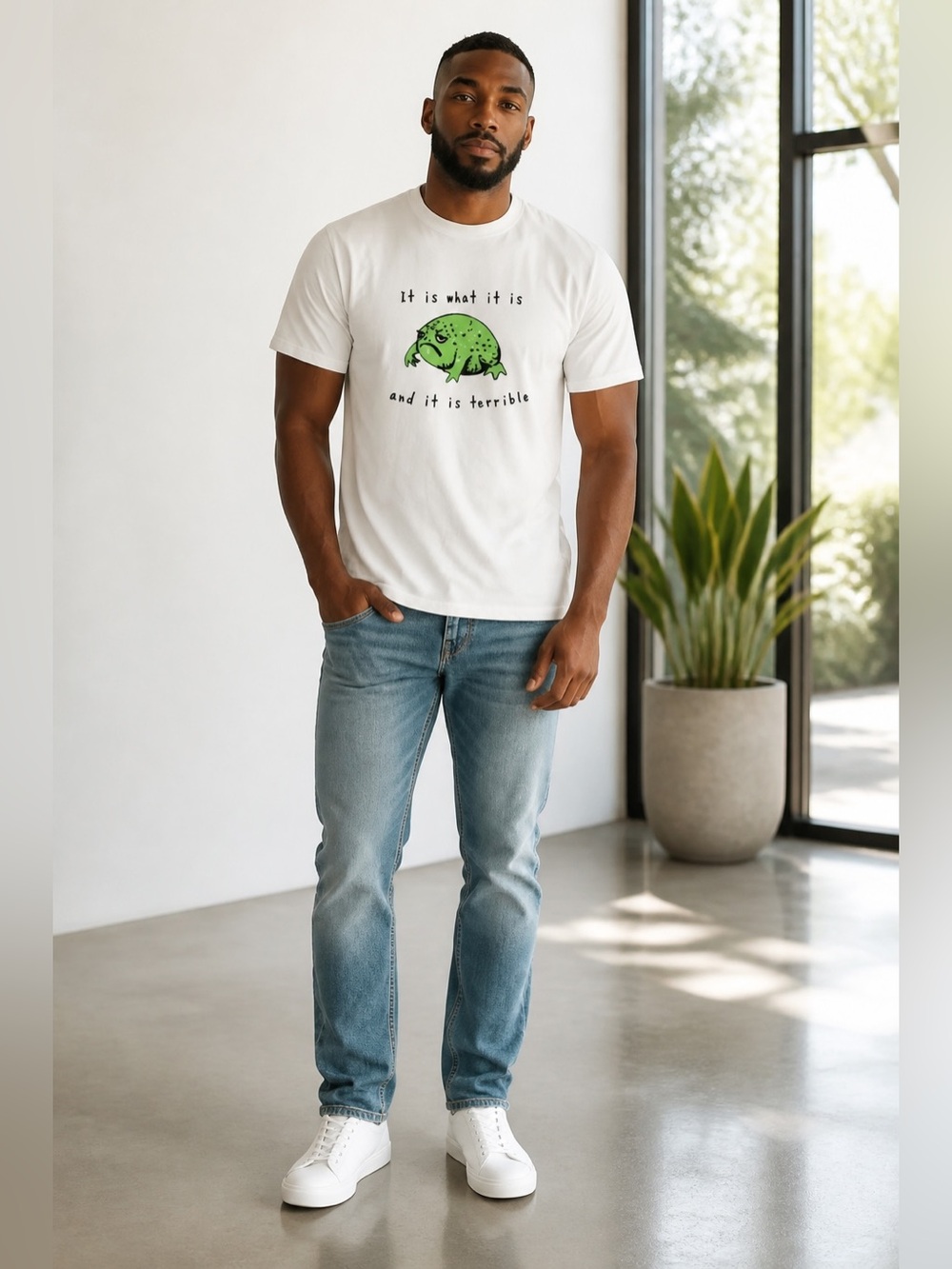 Shithead Steve White It Is What It Is And It Is Terrible Graphic T-Shirt Size XL
